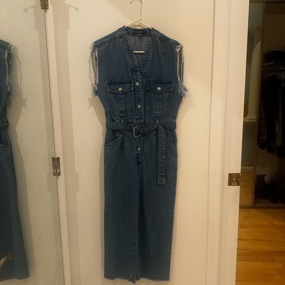 Blank NYC sleeveless denim jumpsuit - Picture 4 of 7